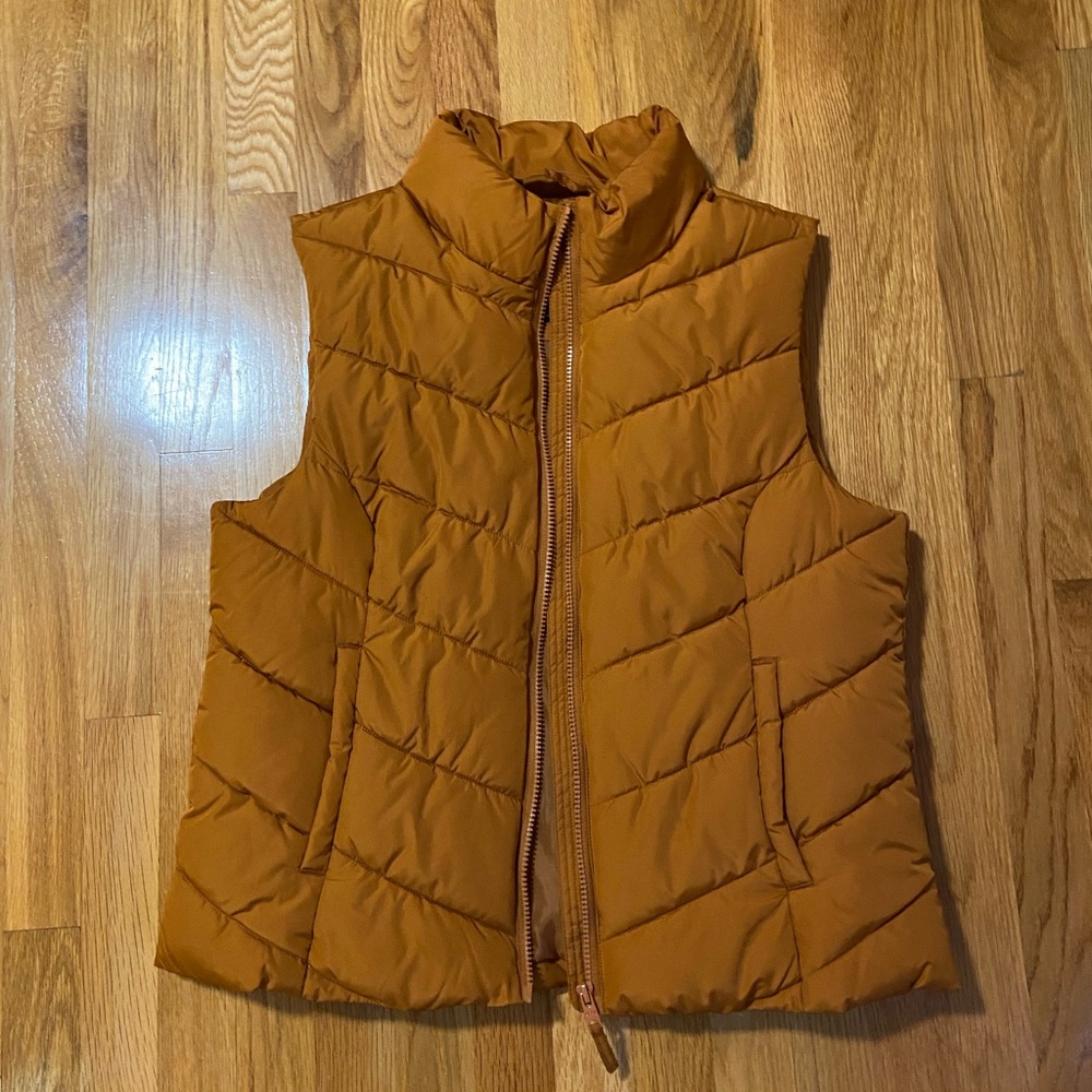 Burnt Orange Bubble Vest